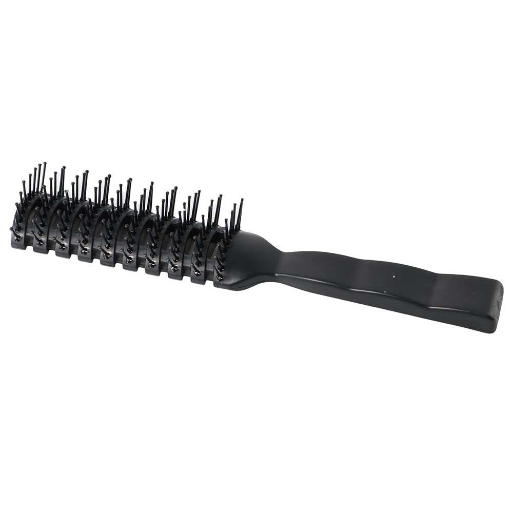 

Plastic Detangling Vent Brush Professional Black Anti-static Heat Comb Anti-slip Durable Massage Ribs Hair Comb Salon чёрный