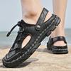 Sandale de vară pentru bărbați Sandale cu plasă de exterior Saboți moi Sandale pentru bărbați Papuci de casă Sandale handmade Sandale romane de exterior
