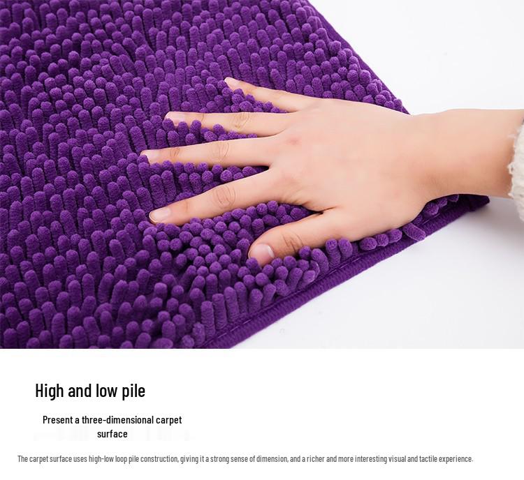 Chenille Non-slip Doormat: Water Absorbent Bathroom & Kitchen Mat