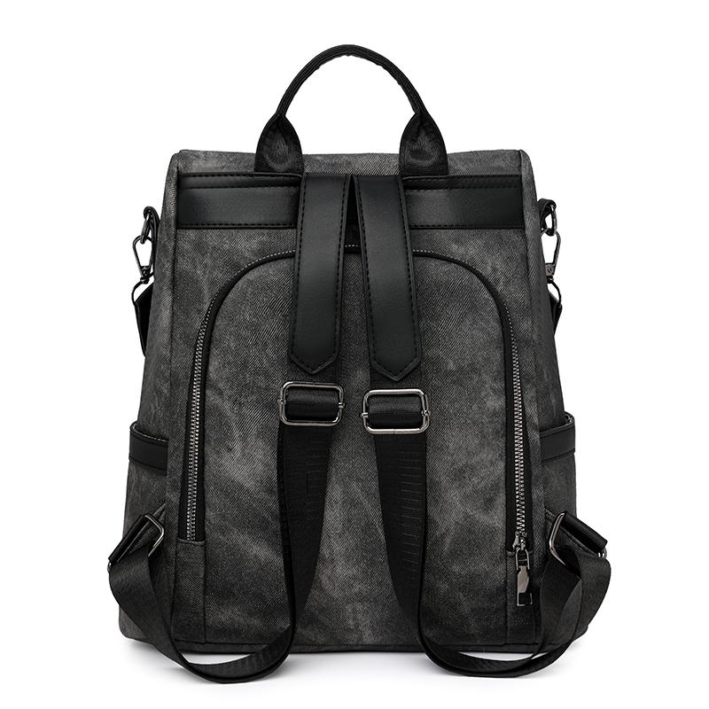 Plecak Damski Plecak o Dużej Pojemności z Miękkiej Skóry