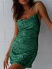 Sexy Bodycon Jurk met Spaghettibandjes en Pailletten voor Nachtleven en Clubkleding