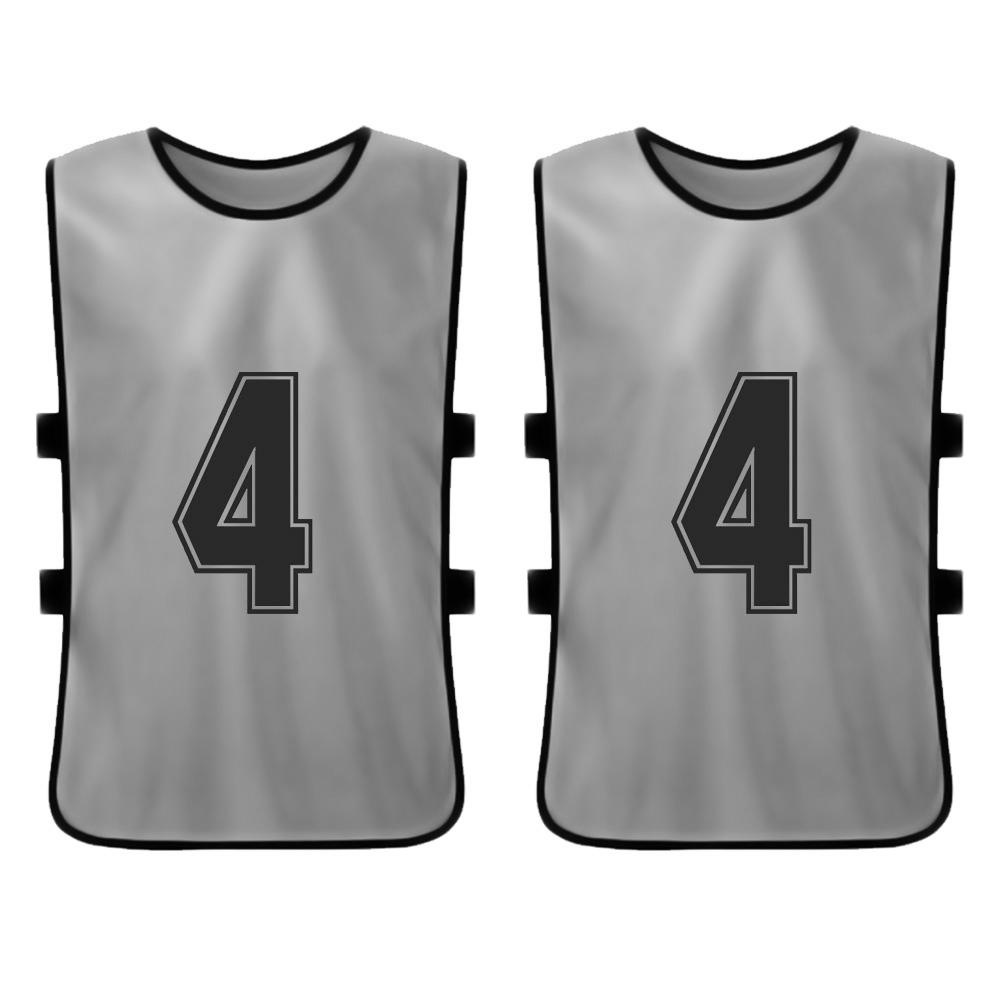 6PCS Kid"s Football Pinnies Quick Drying Soccer Jerseys Youth Sports Scrimmage Basketball Team