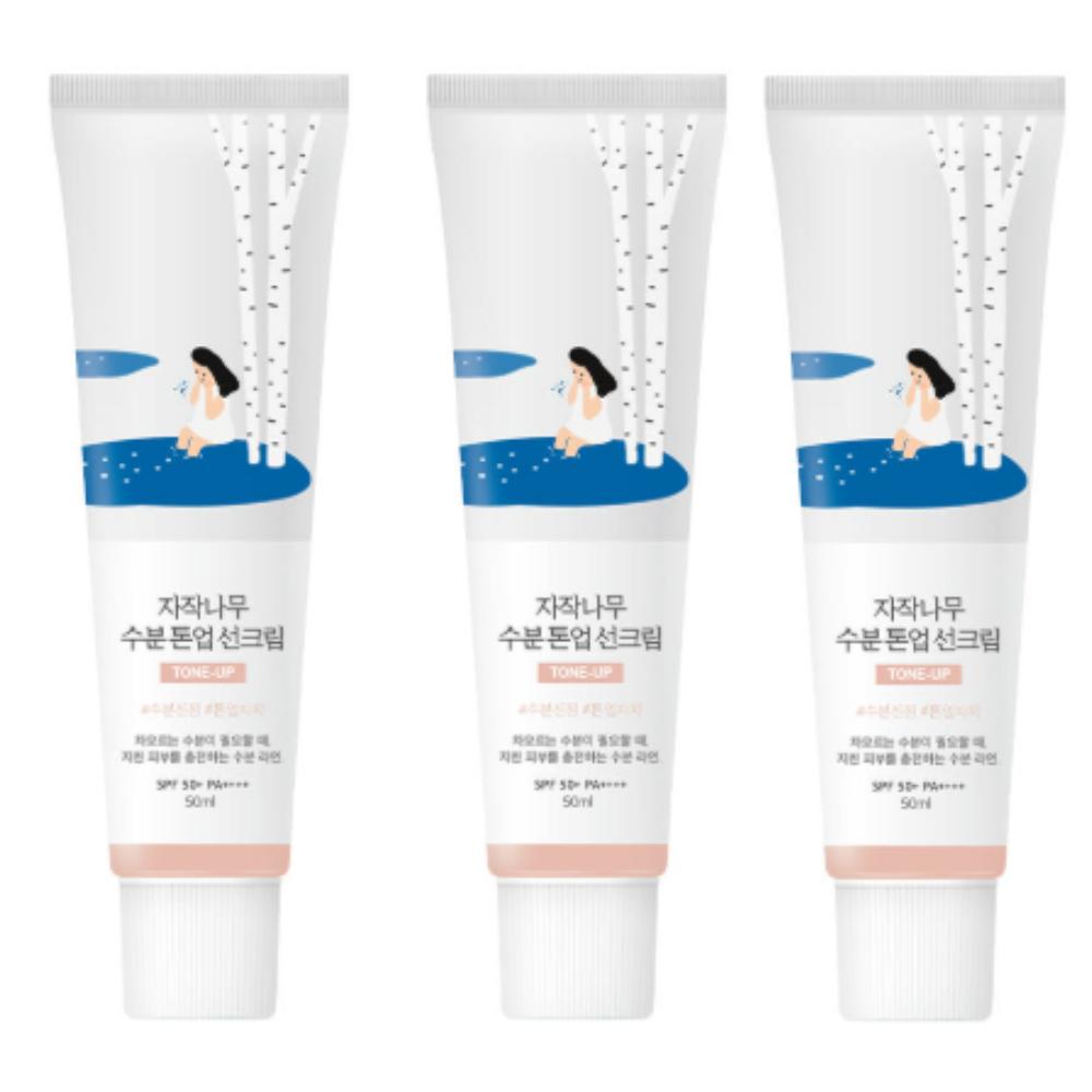 ROUND LAB Birch Juice Moisturizing Sunscreen 50ml (SPF50+, PA++++) [3-Set]