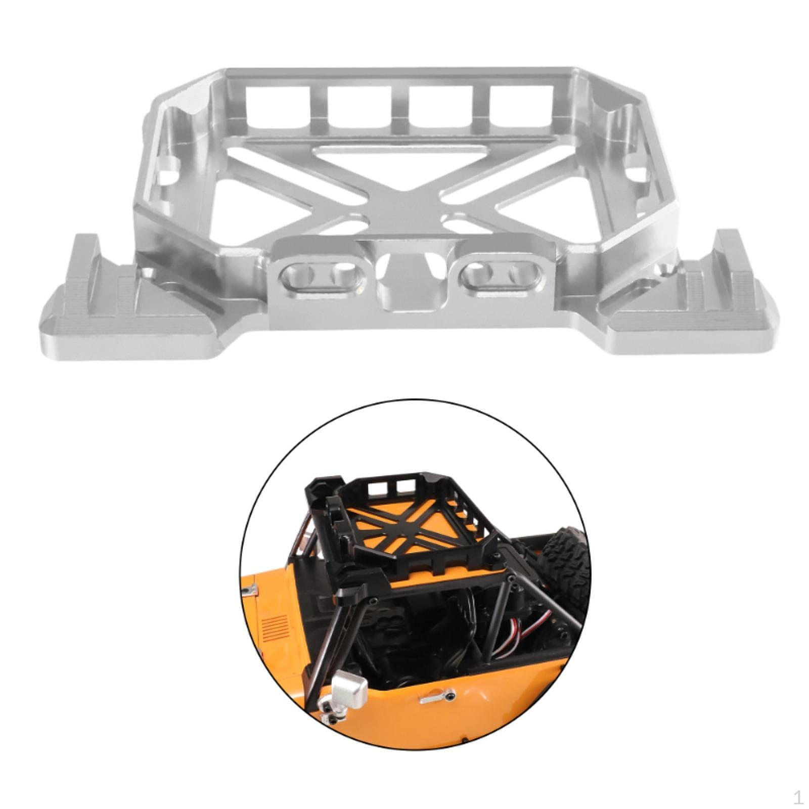

RC Автомобільна багажна полиця Декоративні аксесуари з алюмінієвого сплаву Практична модель оновленої частини срібний