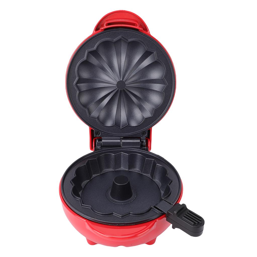 Cake Maker Machine Double Sided Heating Non Stick Coating Waffle Maker with Indicator Light for Breakfast Snacks Desserts