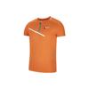 Spring Slam Ultimate Zip Polo Logo Print Square Neck Short Sleeve T-Shirt Men Tops Orange DD8309-808