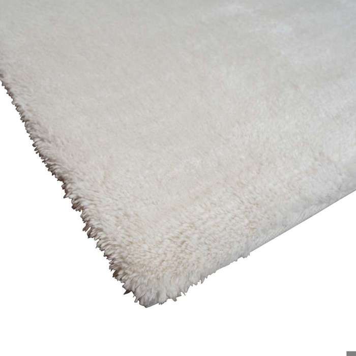 Extra-soft White Long Pile Rug 120x160