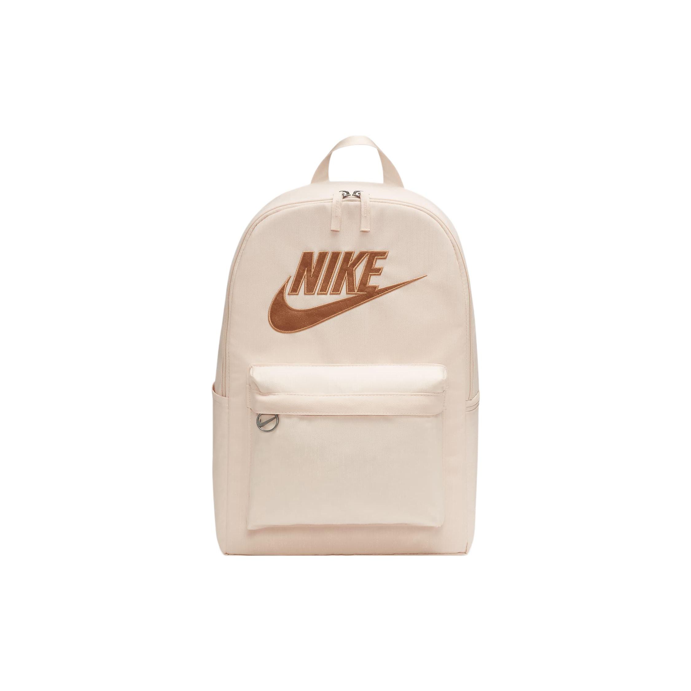 

Nike Heritage Adjustable Soft Padded Shoulder Strap Large Capacity Fabric Backpack Unisex Backpack Ice-Pomegranate Amber-Brown FB3040-838 Ice Guava/Amber Brown