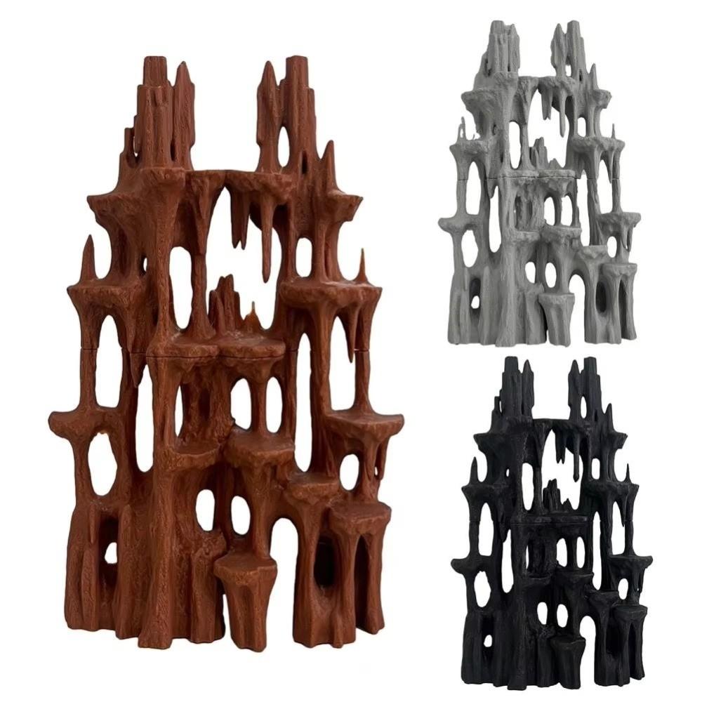 Fish Tank Decoration Aquarium Fish Cave Betta Hideout Cave Fish Shrimp Hides Cave  Fish Shrimp Crab