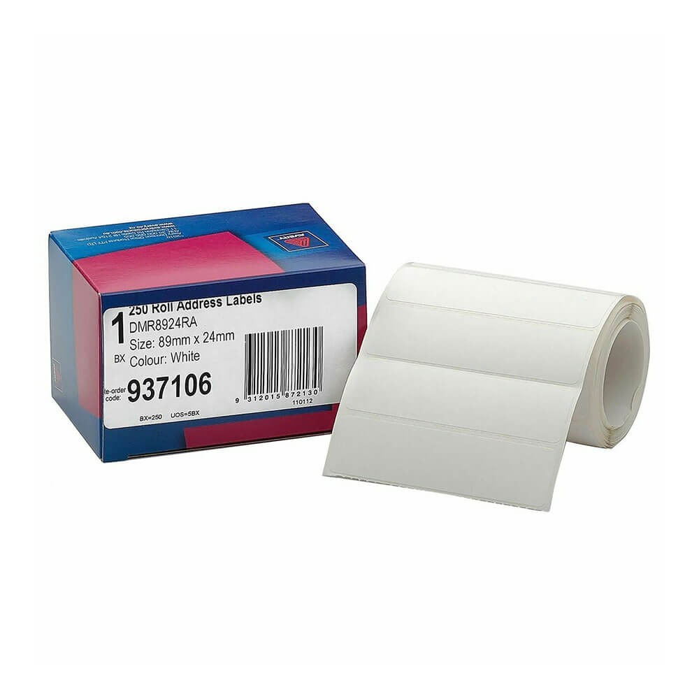 Avery Adressetikettenrolle 250er Pack 89x24mm