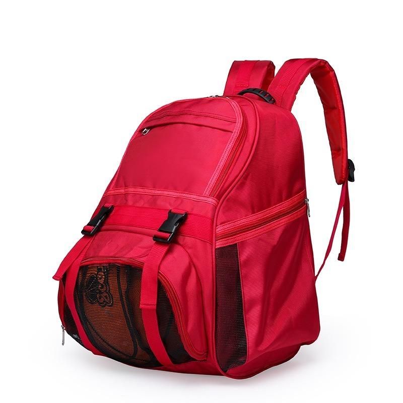 

1pcs Football Backpack Basketball Sports Equipment Bag Unisex Fitness Training Backpack Travel Hiking Bag Suitable for Daily Use красный
