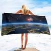 Beach Ocean Microfiber Beach Towels Quick Drying Towel,Retro Tropical Summer Absorbent Sand Free Sandless Swim Pool Beach Towel