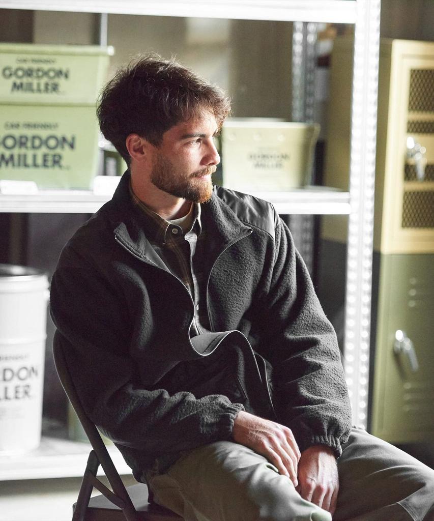 GORDON MILLER Jacket Karuishi Fleece Zip Up Blouson TORAY High Performance Fleece KARUISHI L Size Black 1626911 Men's