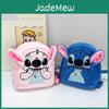 Adorable Blue And Pink Stitch Plush Backpack With Large Ears For School Use