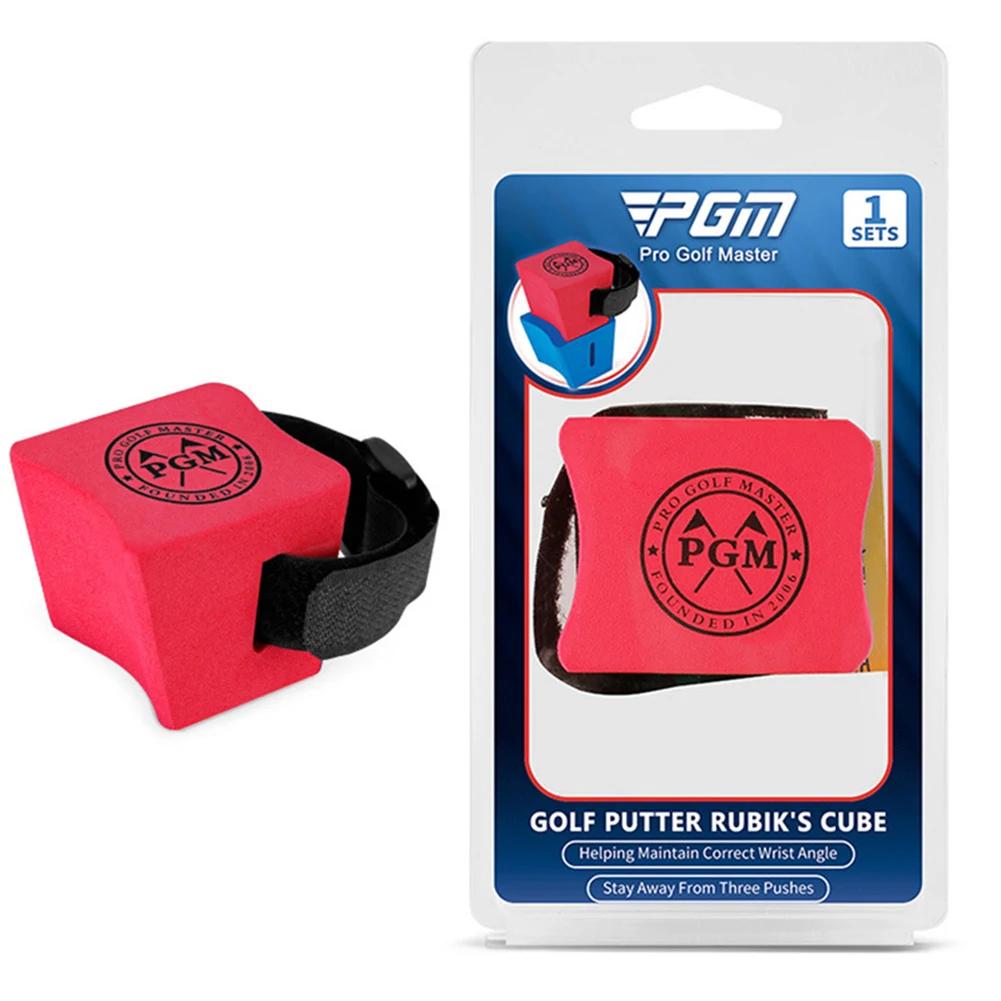

Golf Putter Cube EVA Sponge Putter Wrist Holder Assisted Fixer Golf Putter Practice Aids for Beginners Equipment Pose Corrector червоний