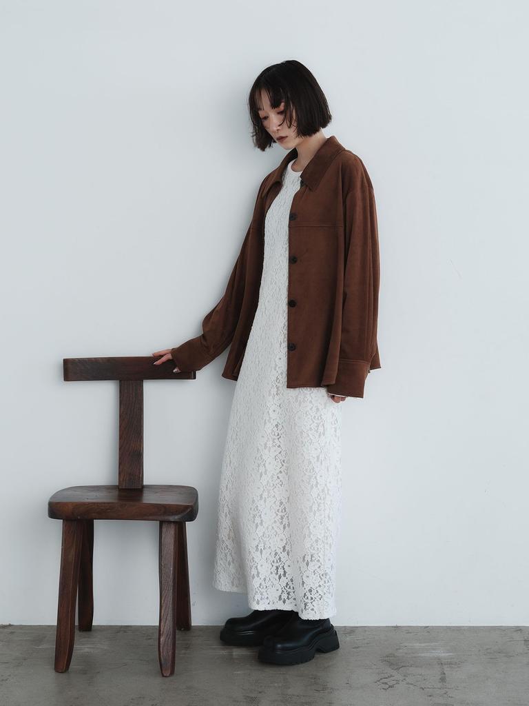 [United Arrows Green Label Relaxing] EMMEL REFINES EM Lace Long Dress 66261000001 0950 BLACK(09) M