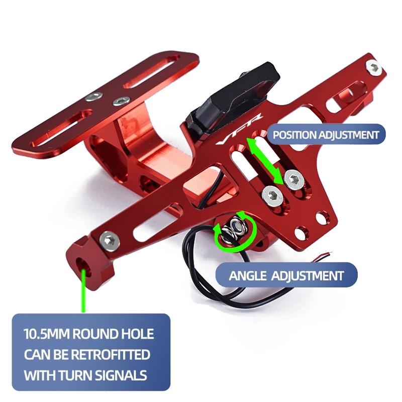 Pentru HONDA VFR 800 1200x VFR750 VFR800X VFR800F Motocicletă Reglabil Spate Coadă Curată Suport Placă de Înmatriculare Suport Lumină LED