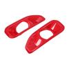 1 Pair Silver/Red For Jeep Wrangler JL 2018 2019 Car Front Fog Lamp Decorative Cover Sticker Accessories
