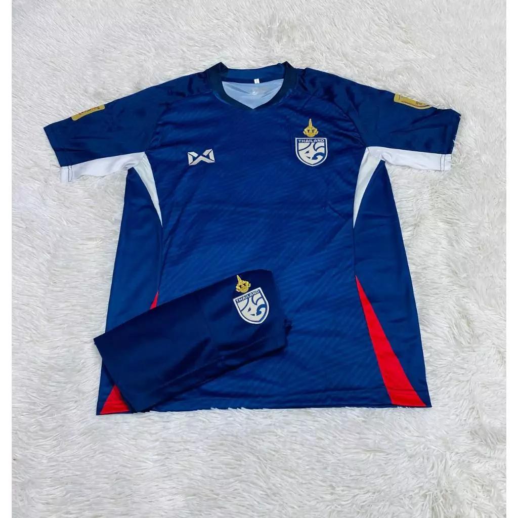 Thailand FOOTBALL SOCCER NATION TEAM JERSEY SHIRT HOME FAN Print Polo Unisex Men Women Quick Dry Short Sleeve Uniform Elephant Logo Sport