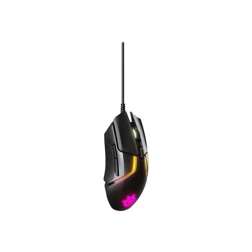 SteelSeries Gaming Mouse Wired Dual Sensor Weight/Center of Gravity Customization Function Equipped with 32-bit ARM Processor Rival 600 62446