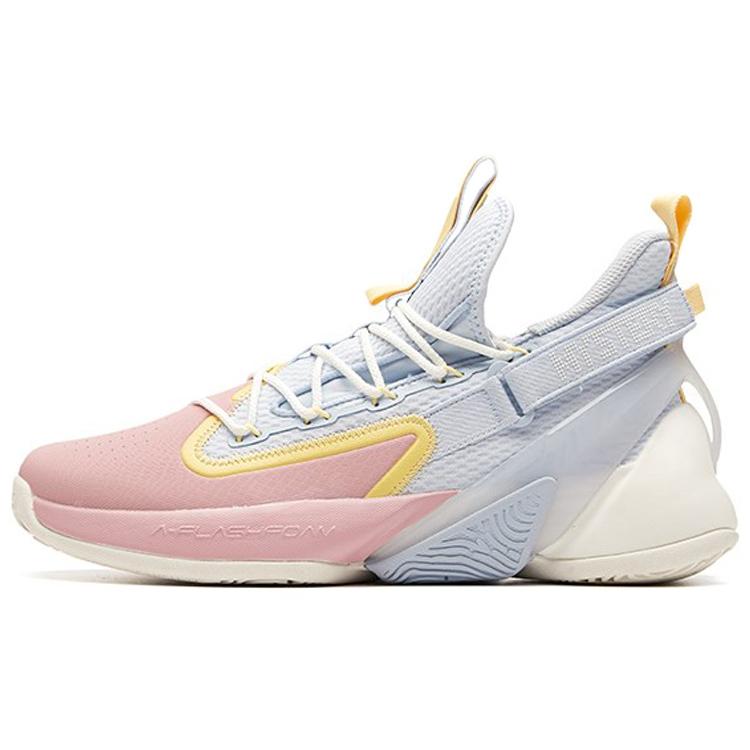 

Anta UFO2.0 Basketball Shoes Men s Pink Blue White 112011618-8 42.5