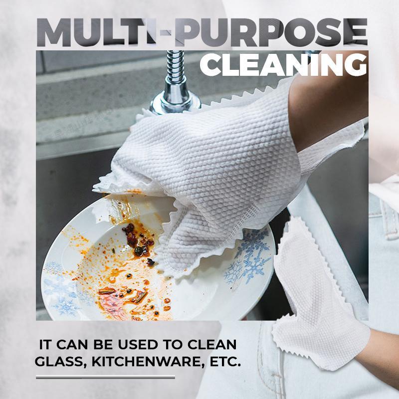 Home Dust Cleaning Removal Gloves Reusable Microfiber Gloves for Blinds House Clean Wet and Dry Dual-use Cloth, Household Cleaning Tools Accessories