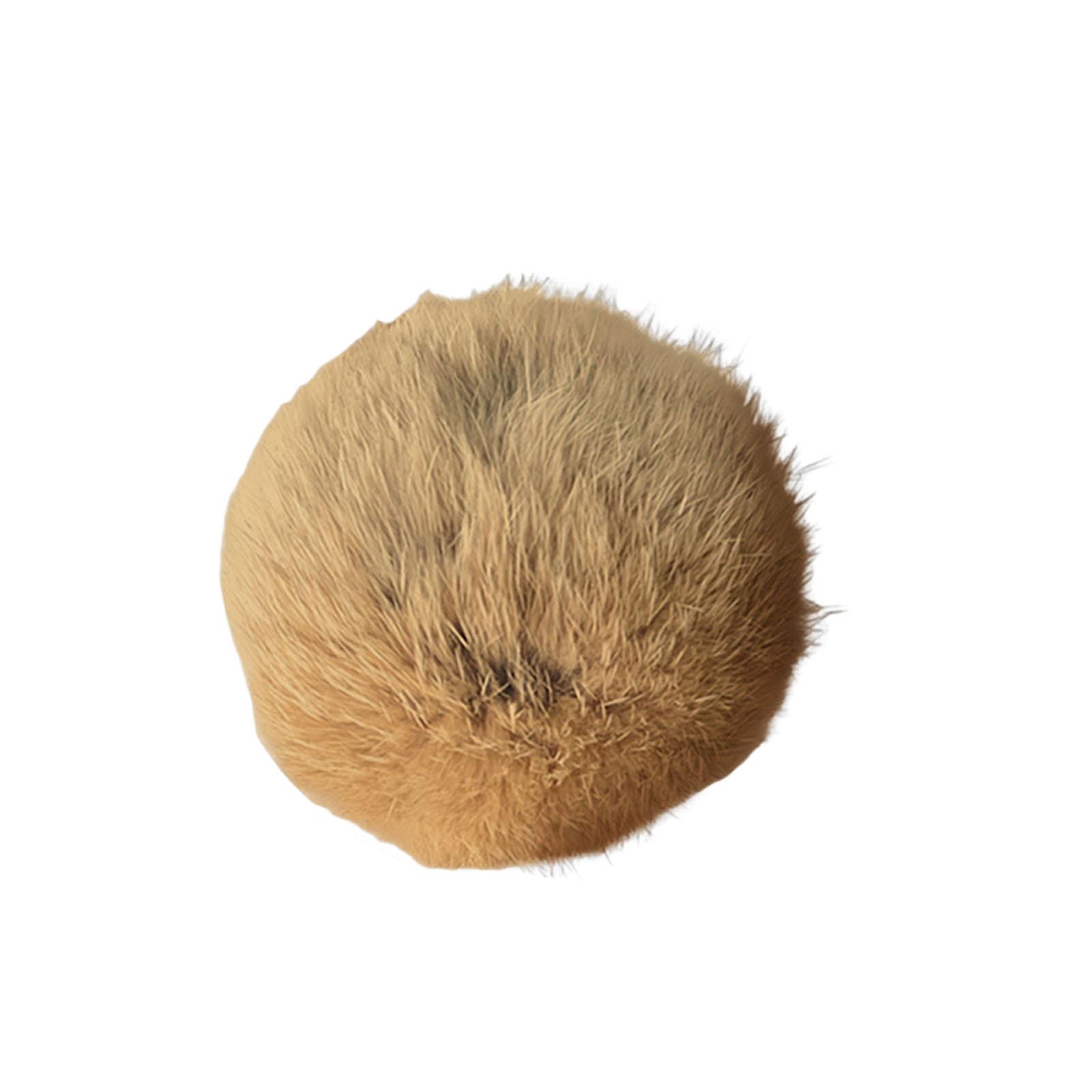 

Rabbit Cat Pom Poms Balls 3.15inch Plush Fuzzy Artificial Balls Fun To Chase for Kitten Pet Kicks Games Interactive Gifts