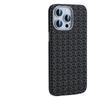 Plain Leather Color Plaid Is Suitable for Apple 16Promax Mobile Phone Case Creative New iPhone16 Premium Protective Case 15