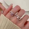 2023 Trendy Heart Shaped Adjustable Finger Ring For Women In Fresh And Style Sweet