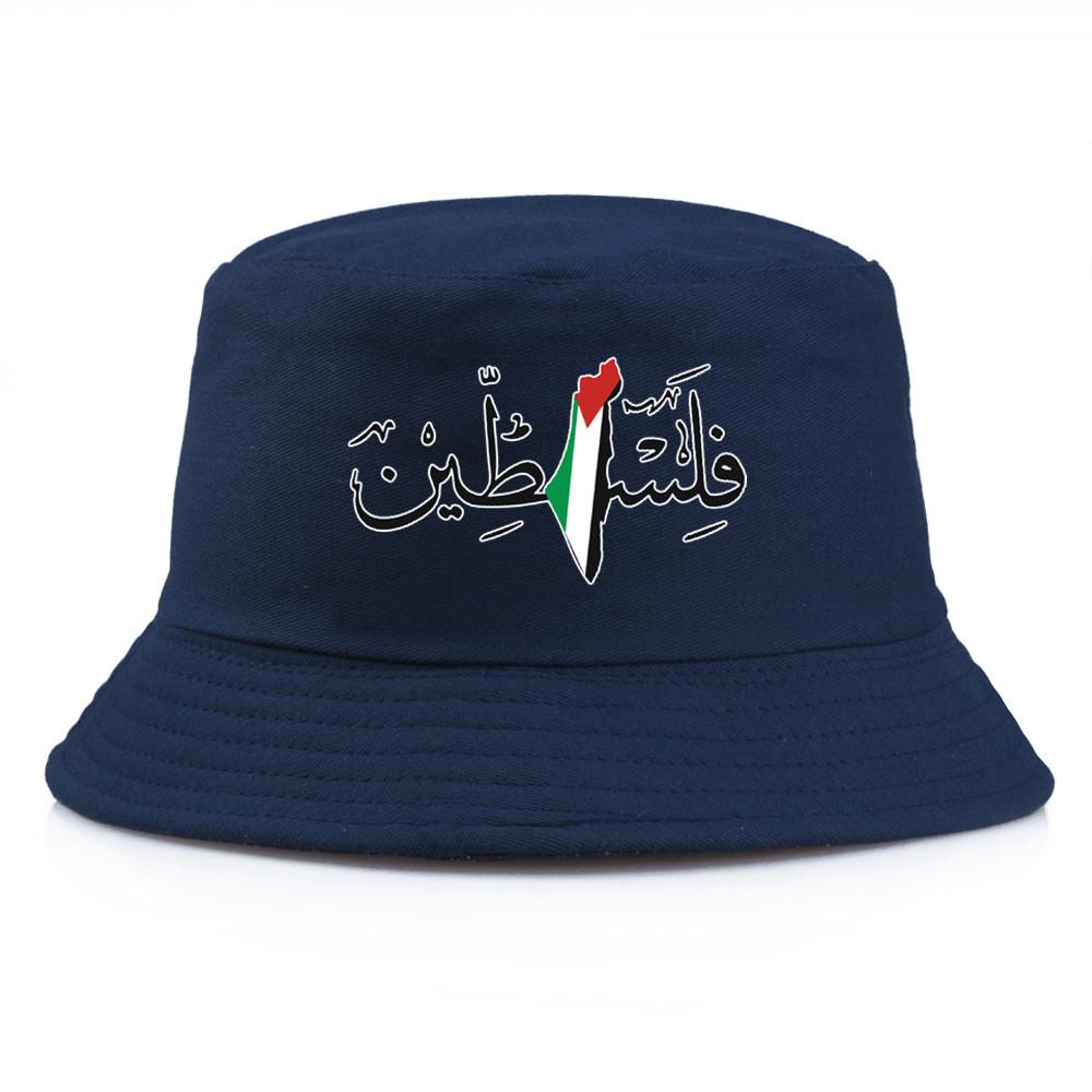 Palestina Vintage Voděodolný Bavlněný Rybářský Klobouk Se Stínítkem Pro Venkovní Použití