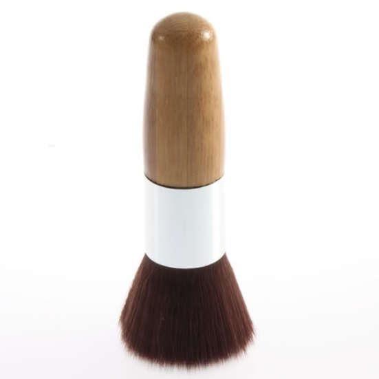 Wooden Handle Flat Top Buffer Blush Foundation Powder Brush Cosmetic Makeup Tool