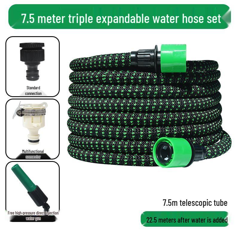 Retractable High-Pressure Hose: Versatile Car Wash & Garden Watering Tool for Easy Storage