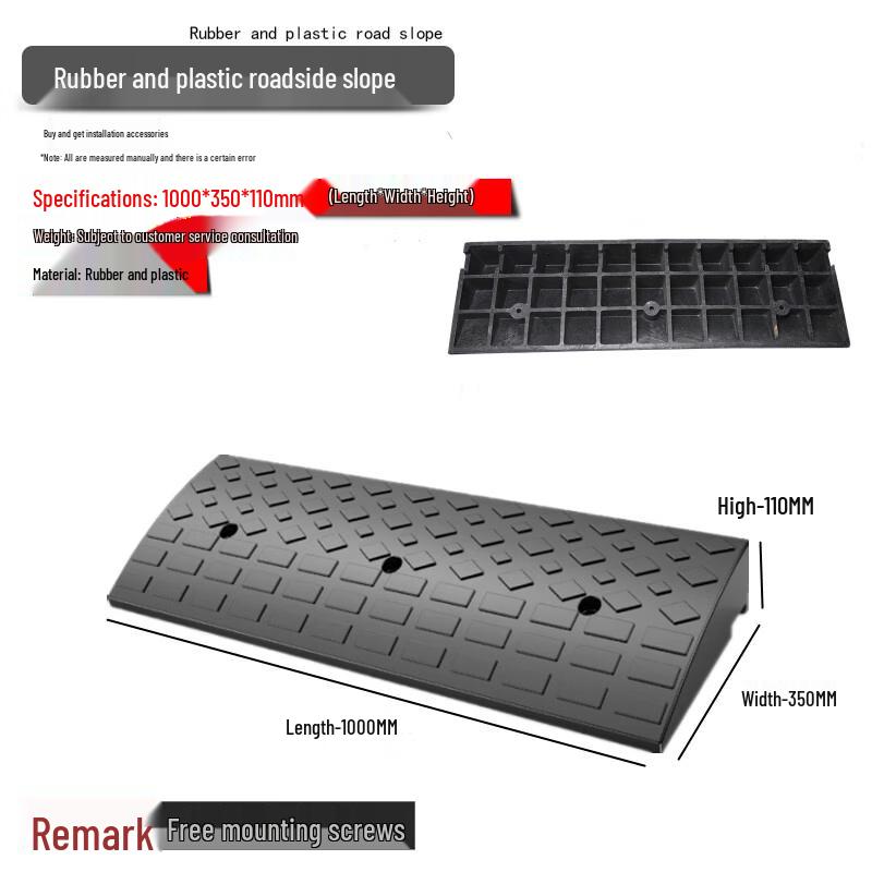 Heavy Duty Rubber Curb Ramp