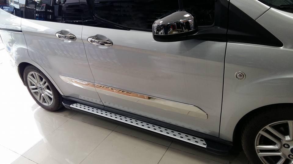 

Молдинг дверей (4 шт, нерж) для Ford Courier 2014-2023 рр.