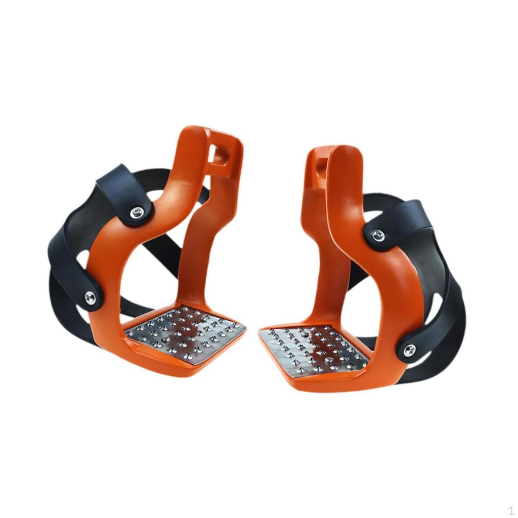 Riding Pedals Reinforced Assembly Inserts AntiSlip Rubber Protection Lightweight Equipment Suitable