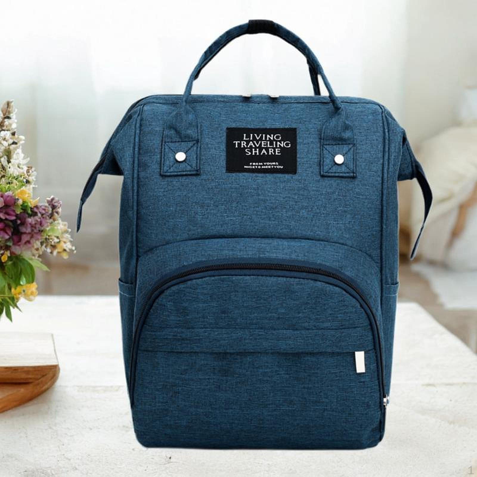 

Сумка для детских подгузников, рюкзак, большие сумки для мам, походов, бизнеса, пикников синий