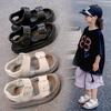 Children Sandals Open Toes Non-slip Kids Beach Shoes Comfortable Soft 2025 Summer New Kids Casual Shoes Versatile Soild Color