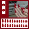 2025 Newest 24Pcs/Set Nail Art French Fake Nails Set With Glue Abs Plastic - Simple Short Nail Stickers