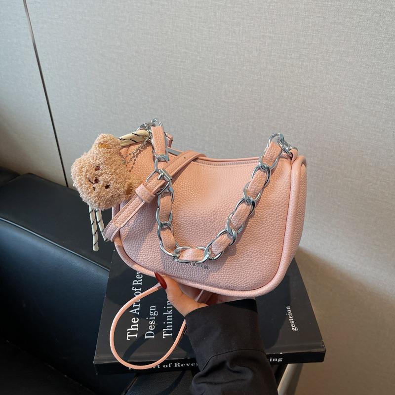 Bag Women's New Trendy Fashion High Sense Casual Versatile Simple Shoulder Crossbody Small Square Bag