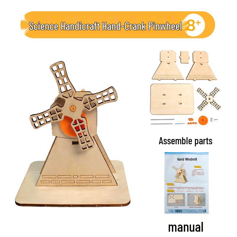 Children s DIY Pinwheel Science Kit - Primary School Physics Experiment and Assembly Toy