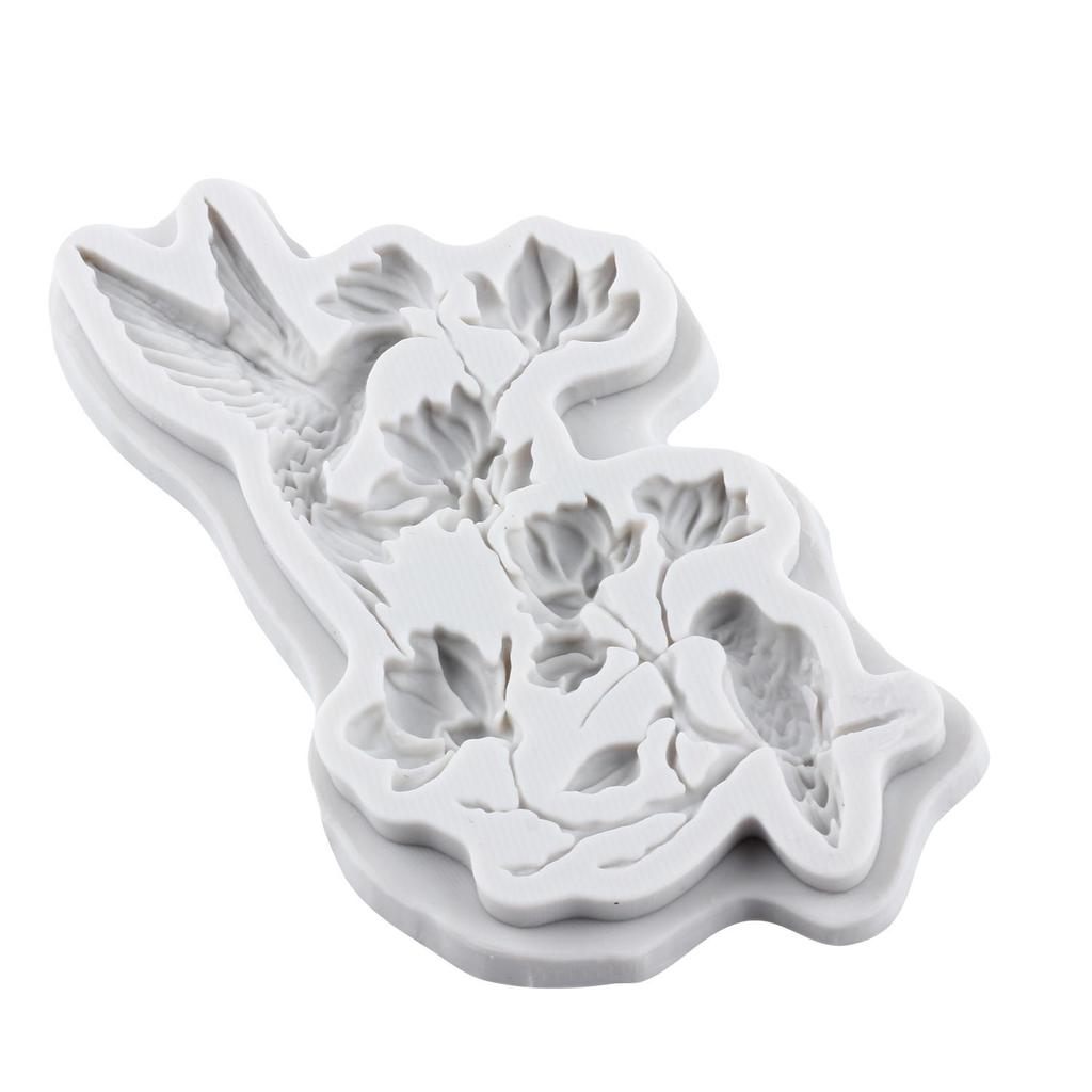 Hummingbird Silicone Mold Chrysanthemum Flower Fondant Molds Cake Decorating Tools Cupcake Topper Candy Sugar Craft Gum Paste Polymer Clay