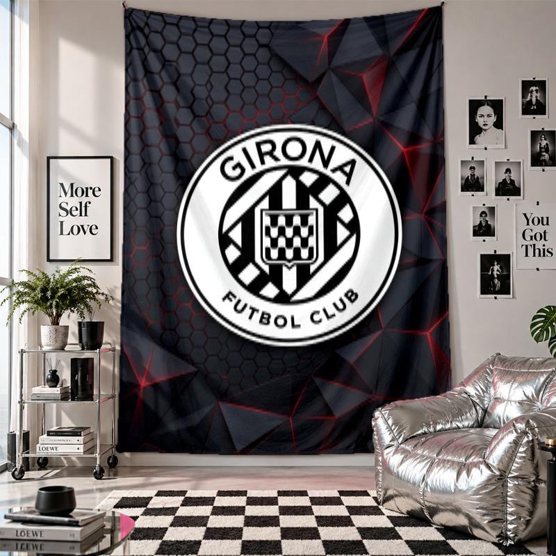 Girona FC Wall Tapestry Home Decor Wall Hanging Cloth for Bedroom Living Room Background