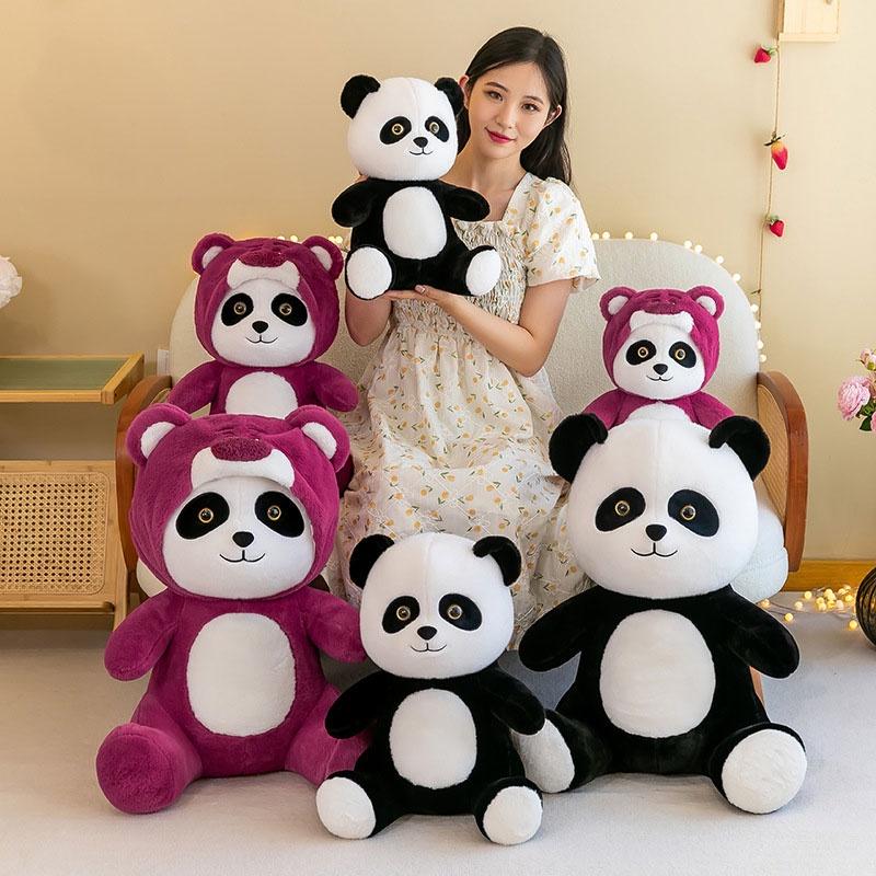 Cute Panda Plush Toy For Girls Perfect Birthday Gift Or Opening Event Present 40cm 0.5kg