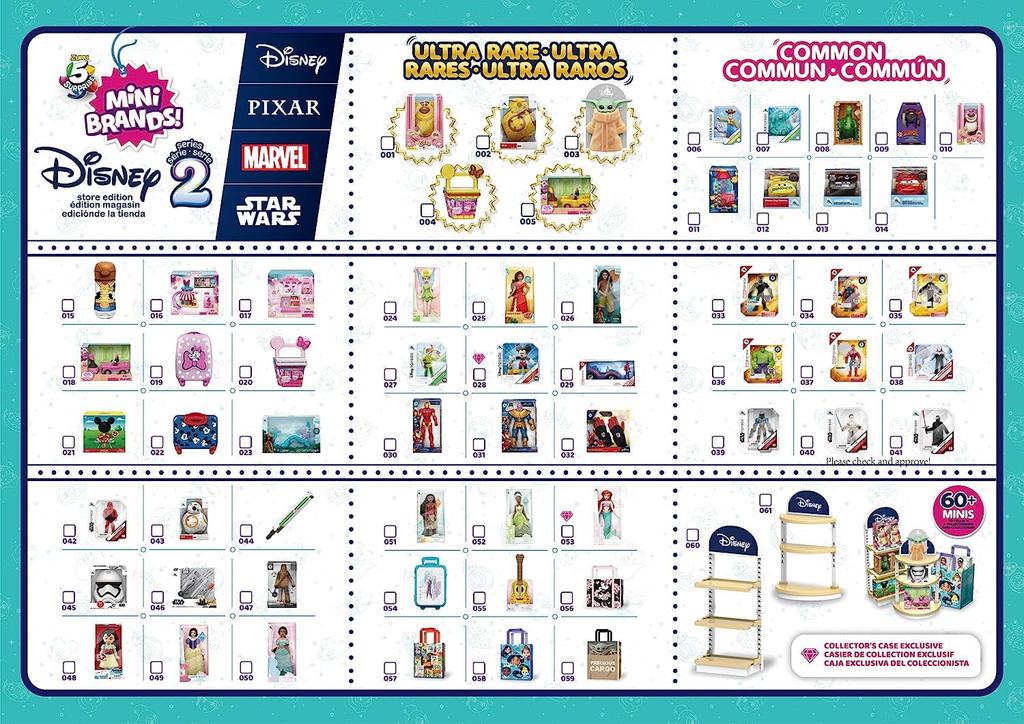 Zuru 5 Suprise Disney Mini Brand Series 2, 5 Miniature Disney Brands per Capsule, Over 60 Mini Brands, 2 Capsules [Parallel Import]
