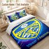 Custom Name Bedding Set 3 PiecesLeeds United Print Duvet Cover + 2 Pillowcases Soft Bed Decor