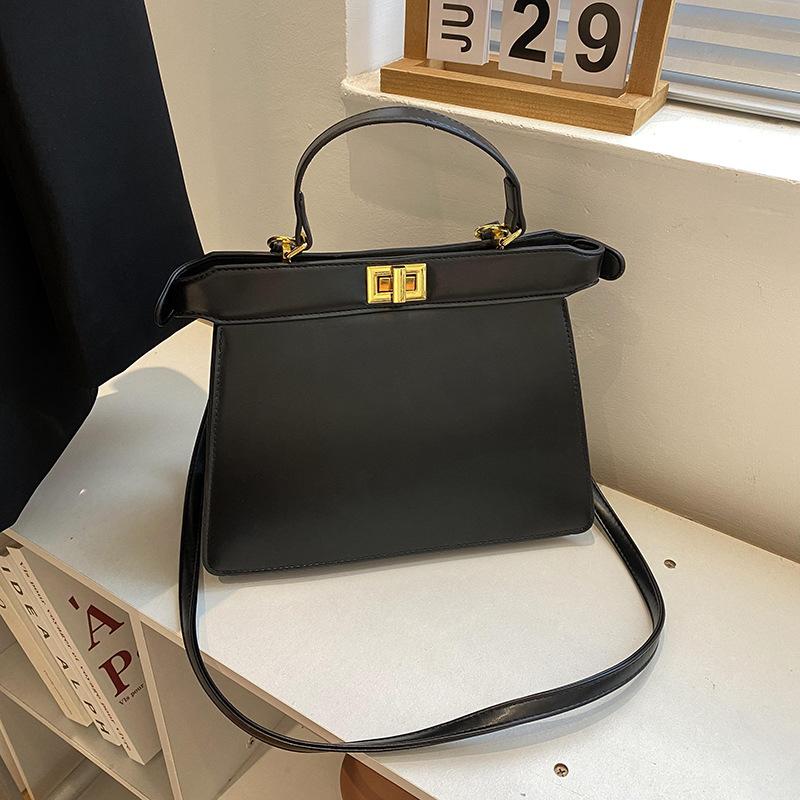 New High-end Solid Color Lock Kaibaoli Portable Shoulder Oblique Span Women's Bag