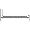 Single Bed Frame Grey Metal 100 * 200 Cm