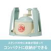 Doshisha Manual Ice Shaver, Compact Storage, with Lidded Ice Cup (M Size), Brush Included, Ice Green