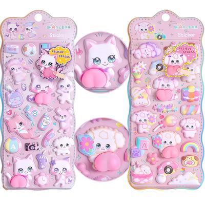 ZHEJIA Autocolantes 3D de Bumbum Squishy Autocolantes Pop Super Stress para Diário de Autocolantes Recompensa Autocolantes Decorativos Brilhantes para Crianças e Decoração DIY para Água e
