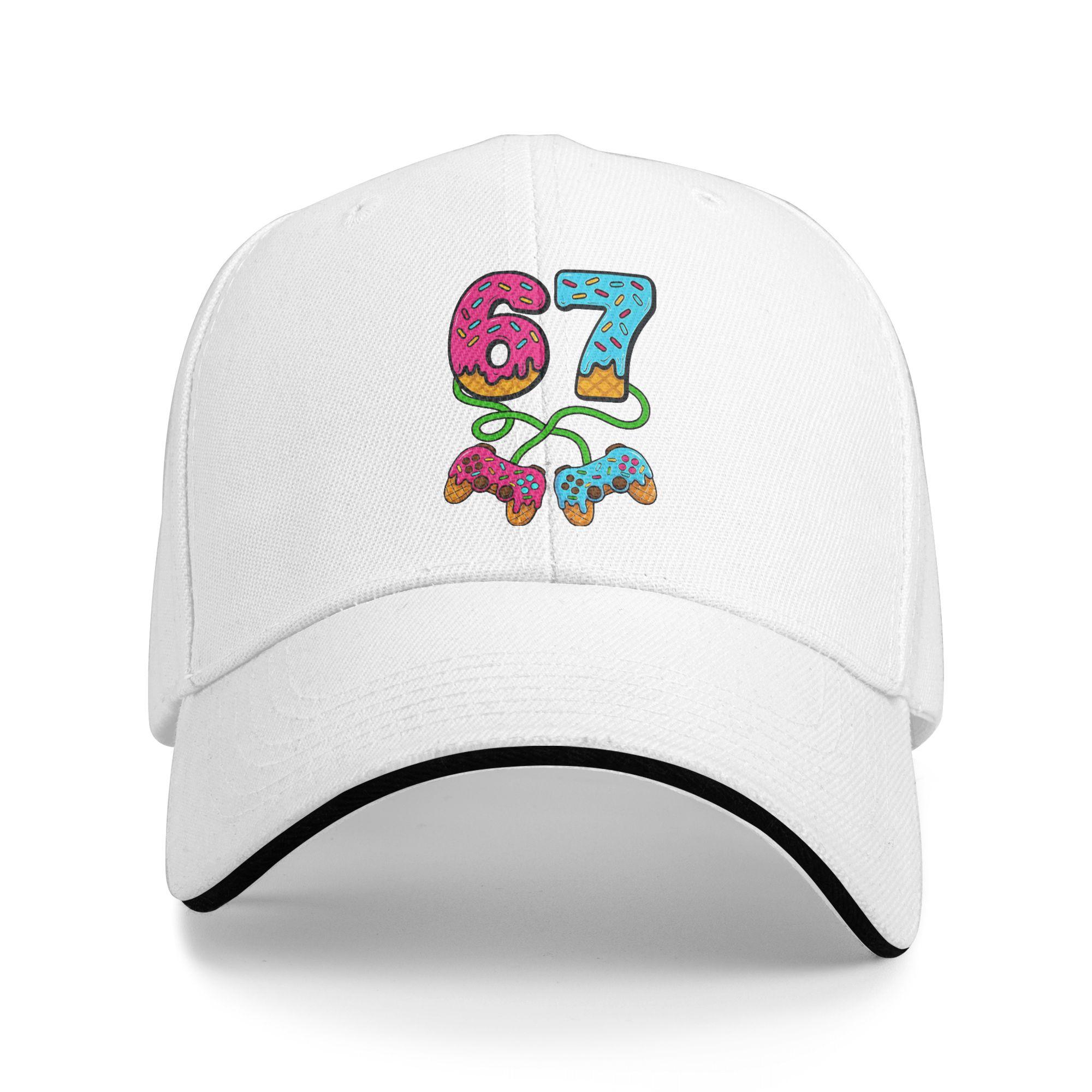 

67 Helado Goteo Gamer Seis Siete Gen Alpha Slang Gorra De Béisbol Y2k Retro Hombres Mujeres Gorra De Camionero Gorra Snapback Pe